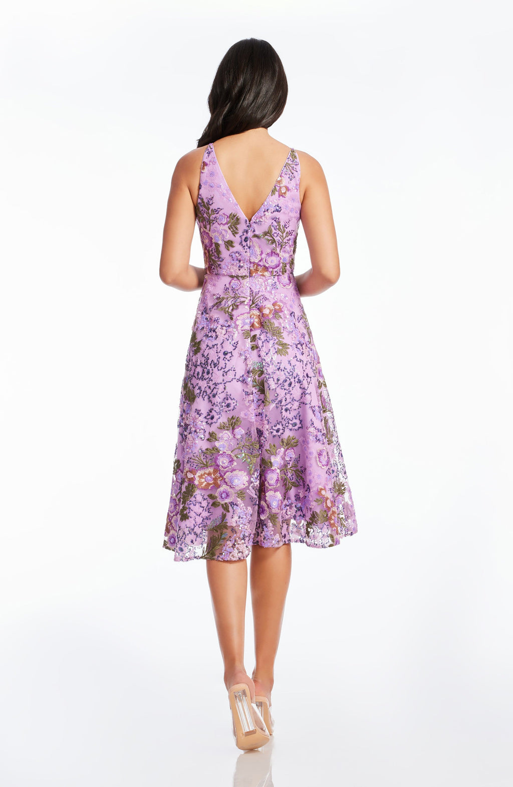 Elisa Peony Sequin Dress