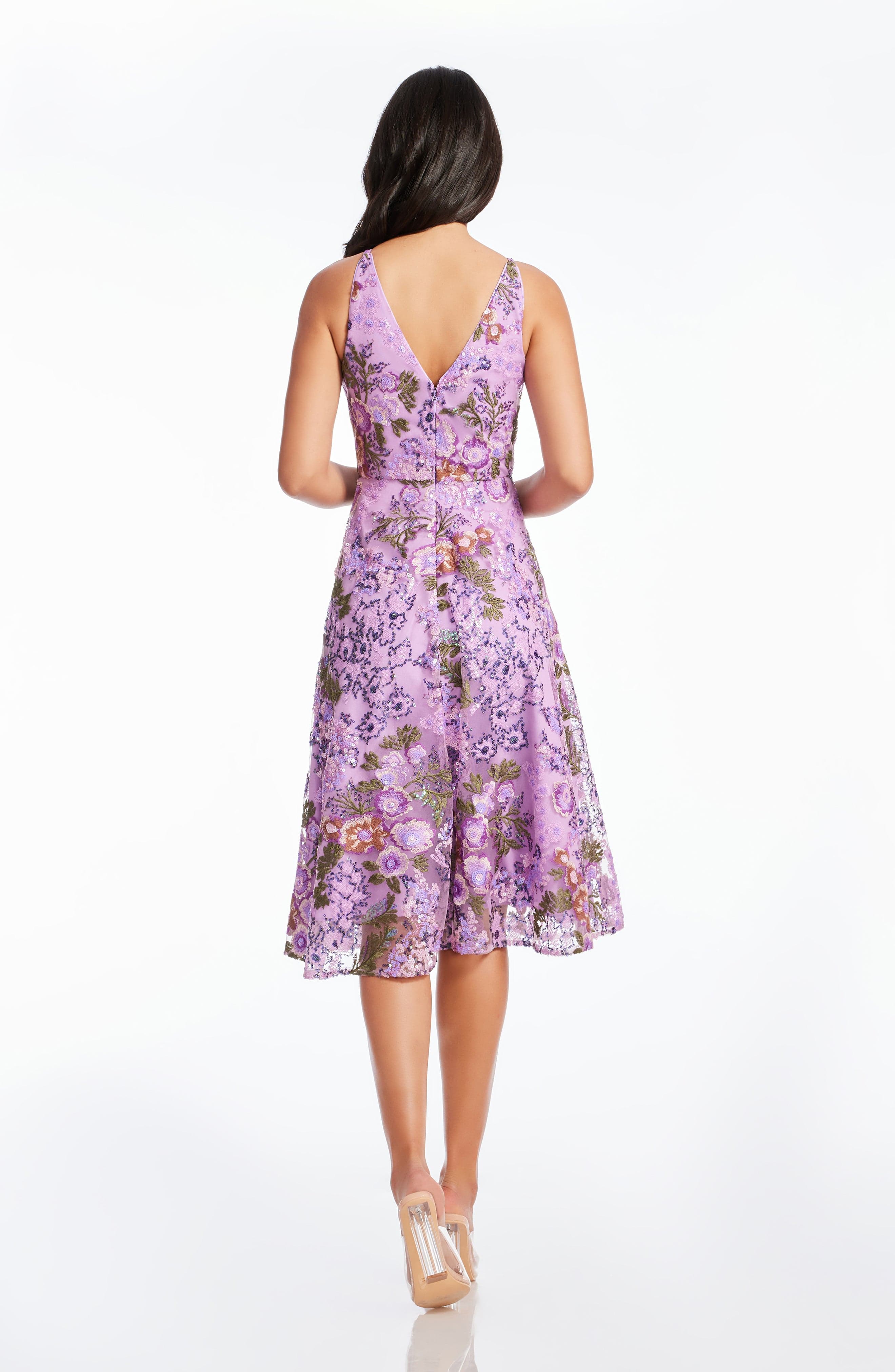 Elisa Peony Sequin Dress