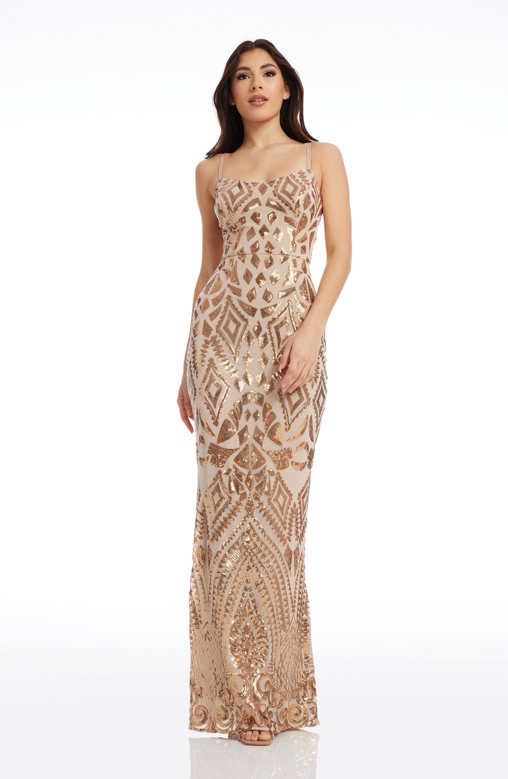 Giovanna Sequin Placement Gown