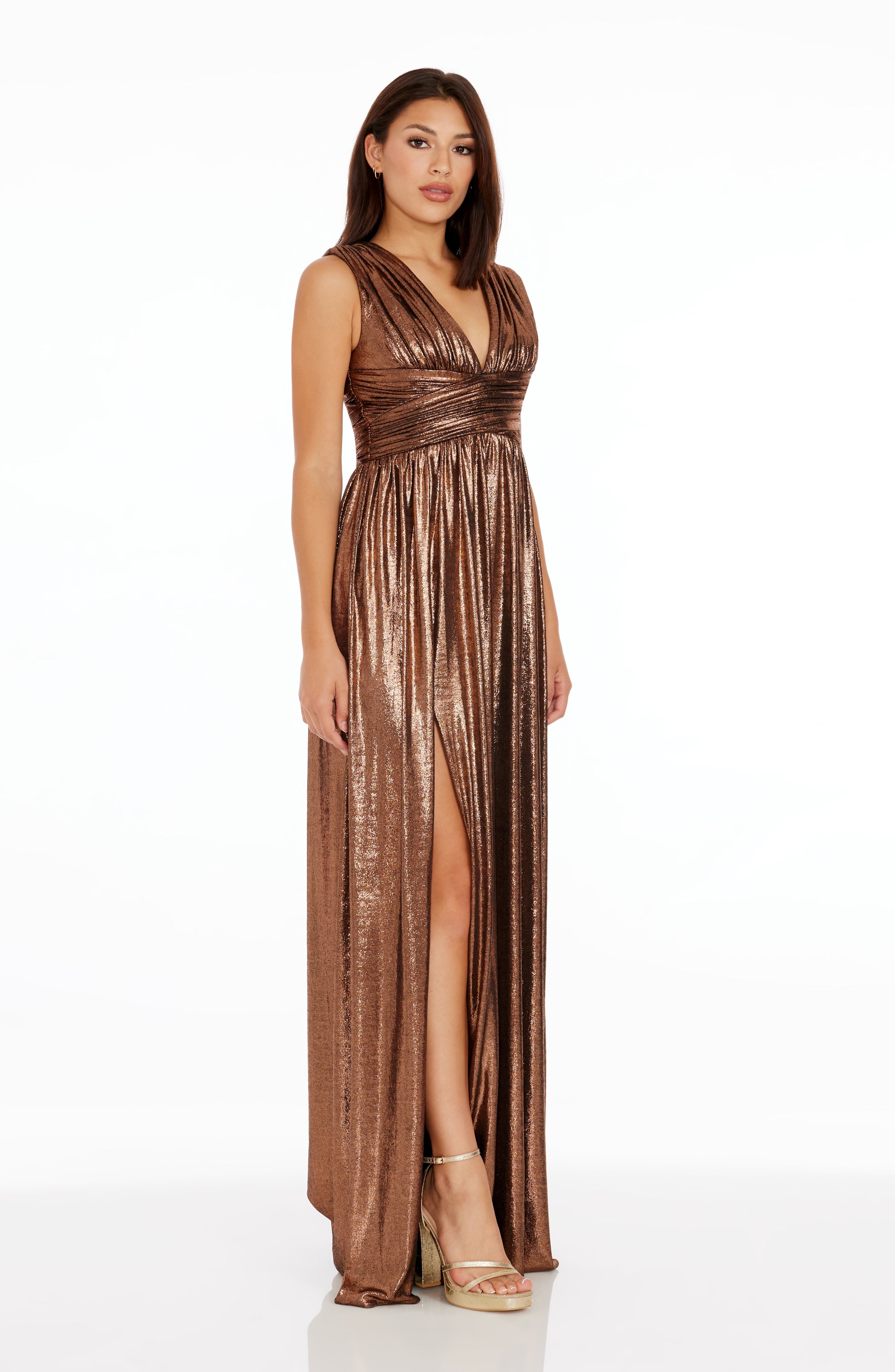 Jaclyn Metallic Gown