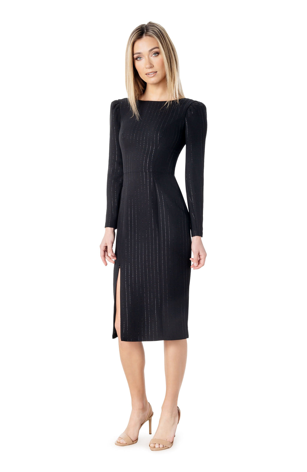 Nadia Pinstripe Dress