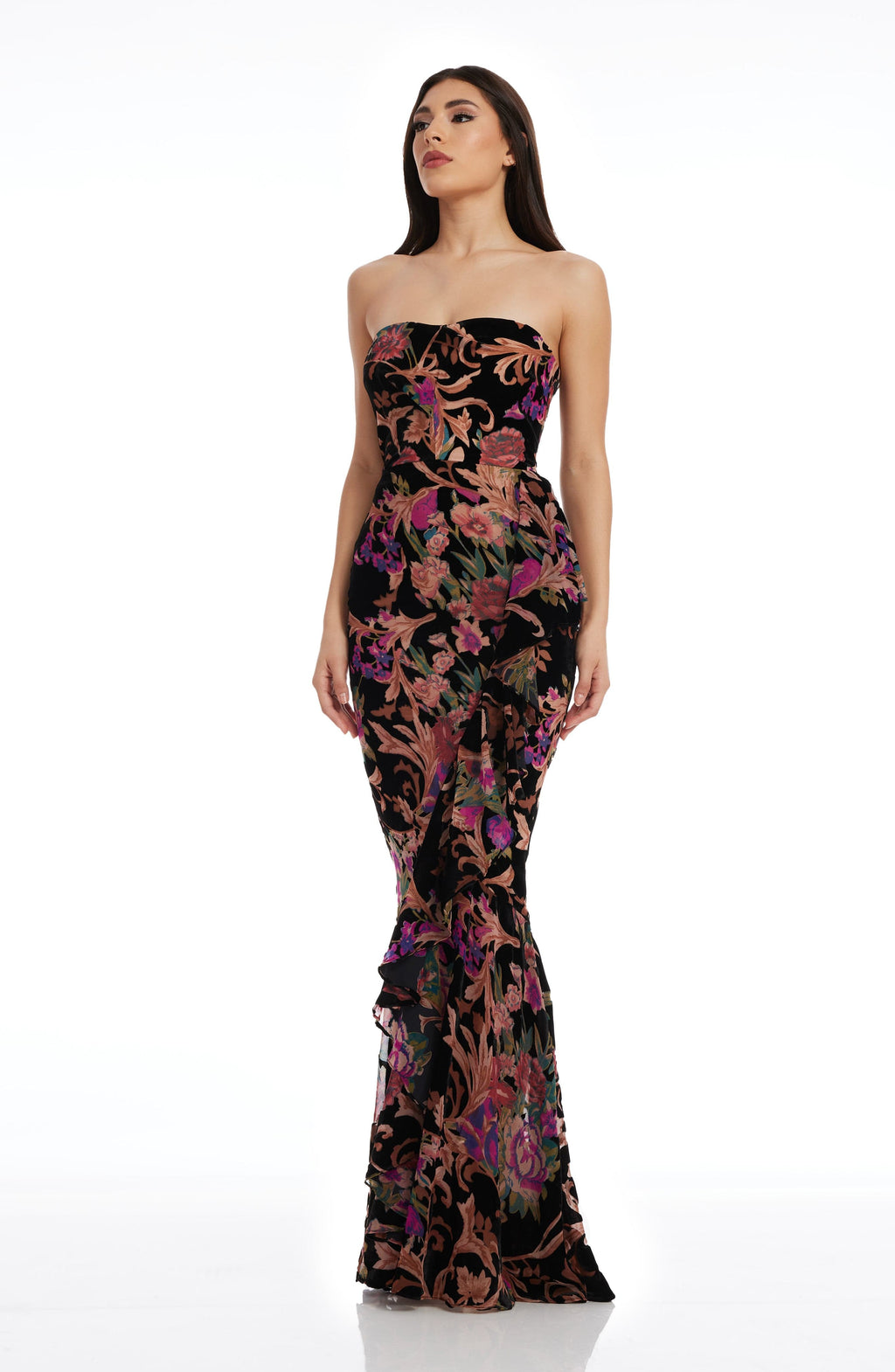 Paris Velvet Burnout Gown