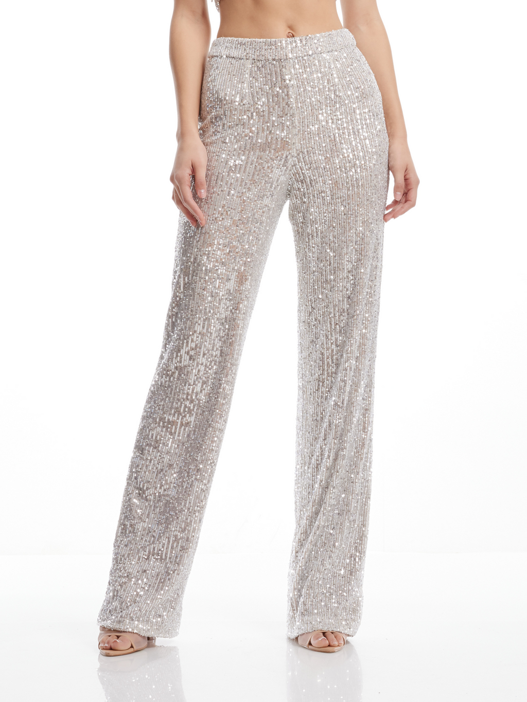 Sequin Wide Leg Pant
